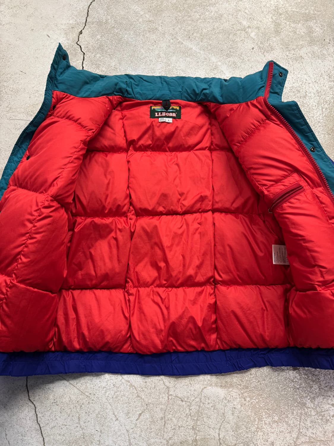 90s 엘엘빈 다운 숏패딩 상품이미지6