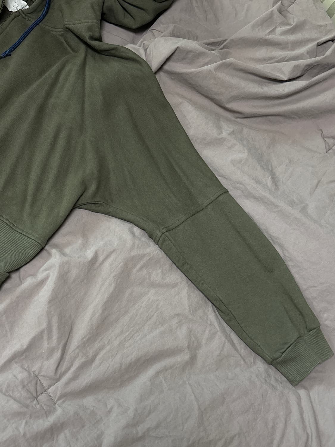 japanese vintage 빈티지 카키 오버핏 후드집업  상품이미지3