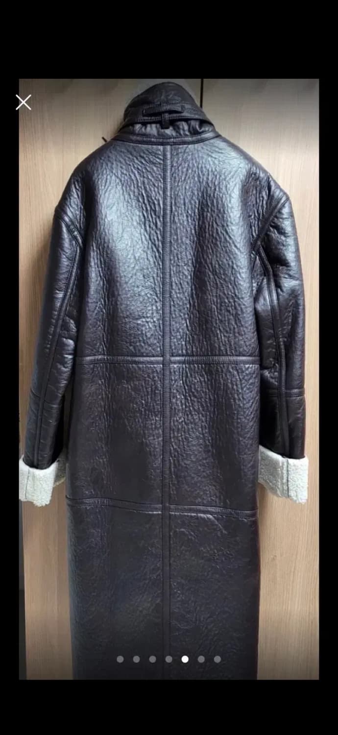 르윗 가죽 롱 무스탕 상품이미지4