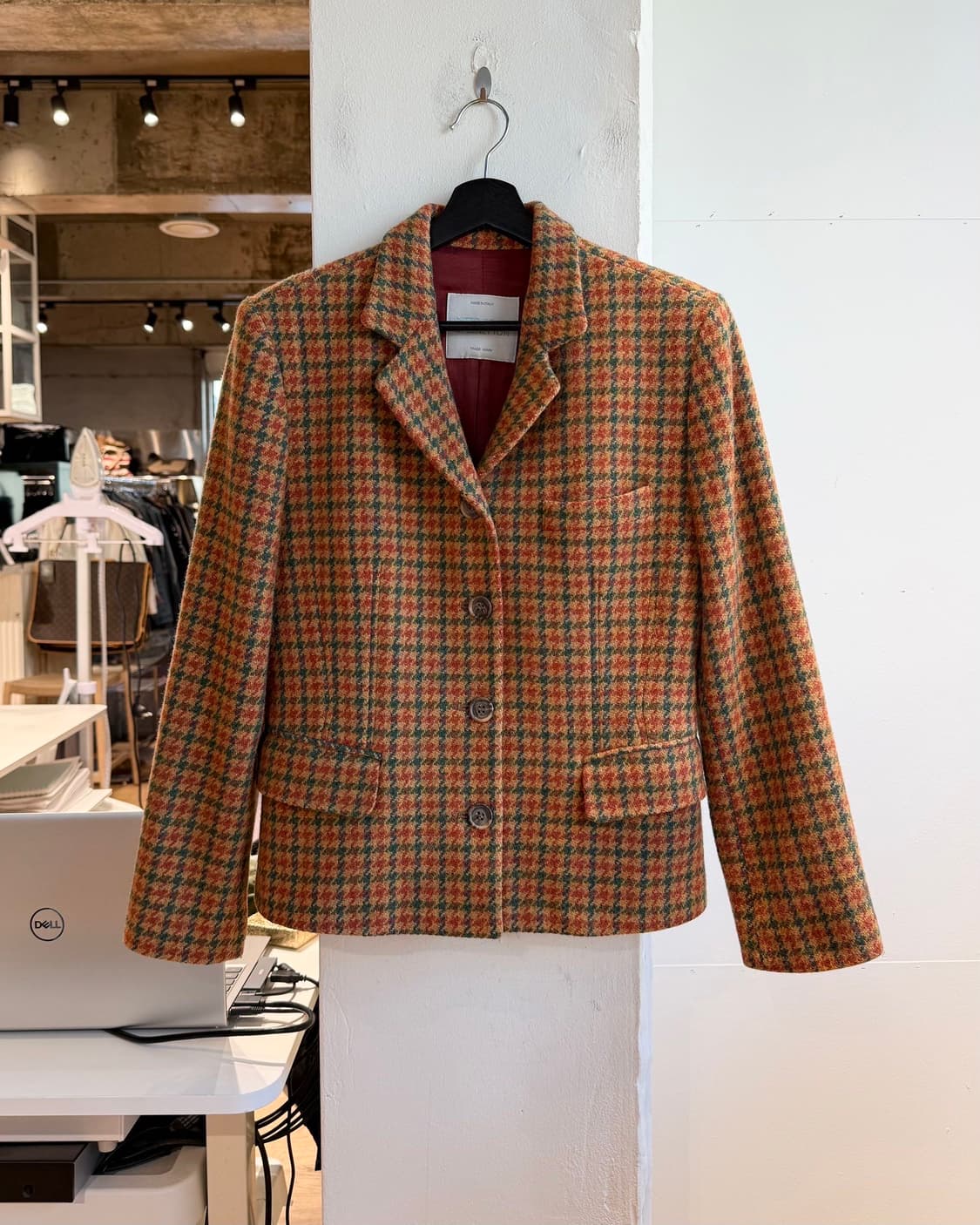 유나이티드 컬러 오브 베네통 멀티컬러 하운드투스 블레이저 자켓  상품이미지2