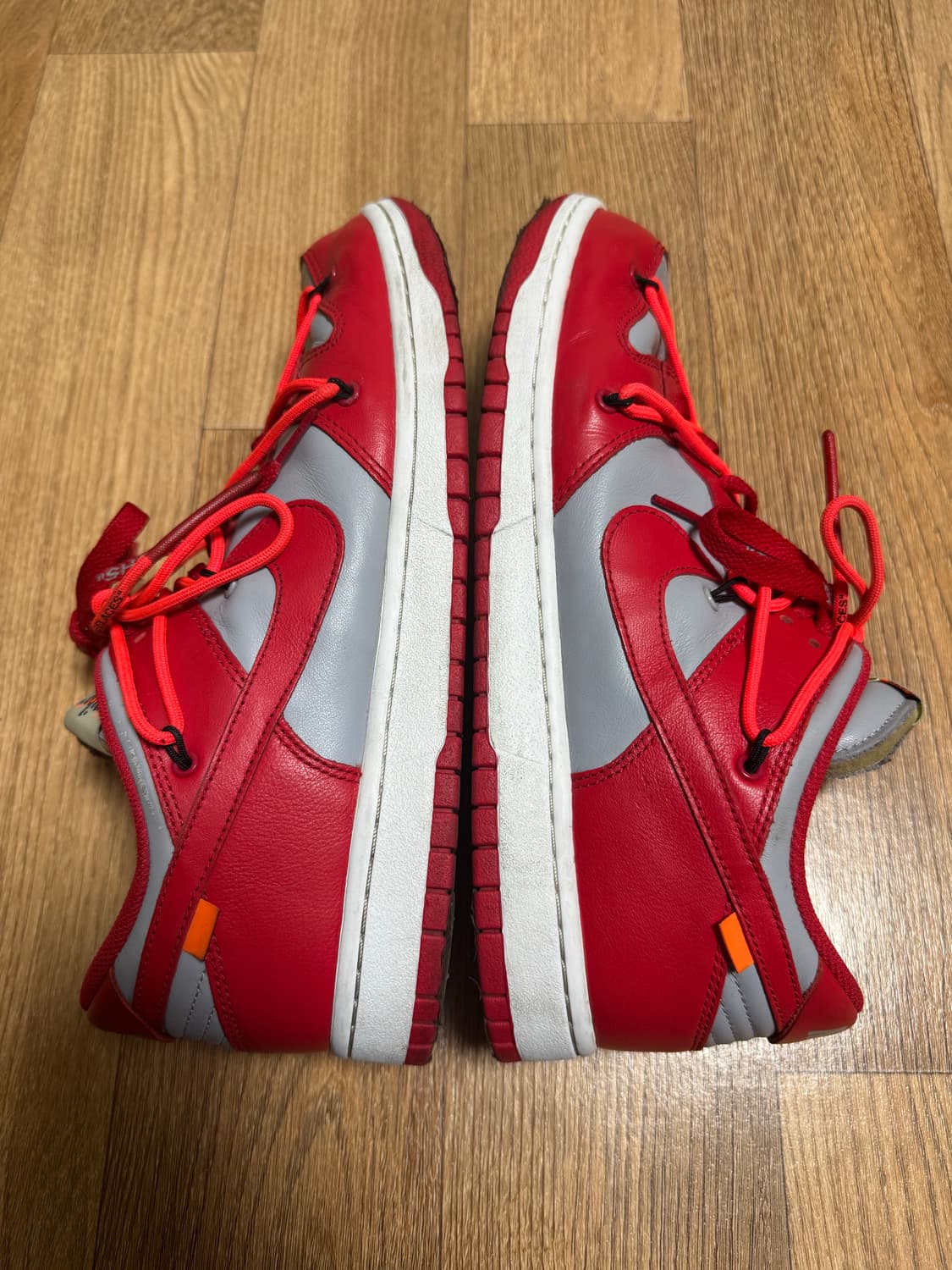 [290]나이키x오프화이트 덩크로우 유니버시티레드 상품이미지3