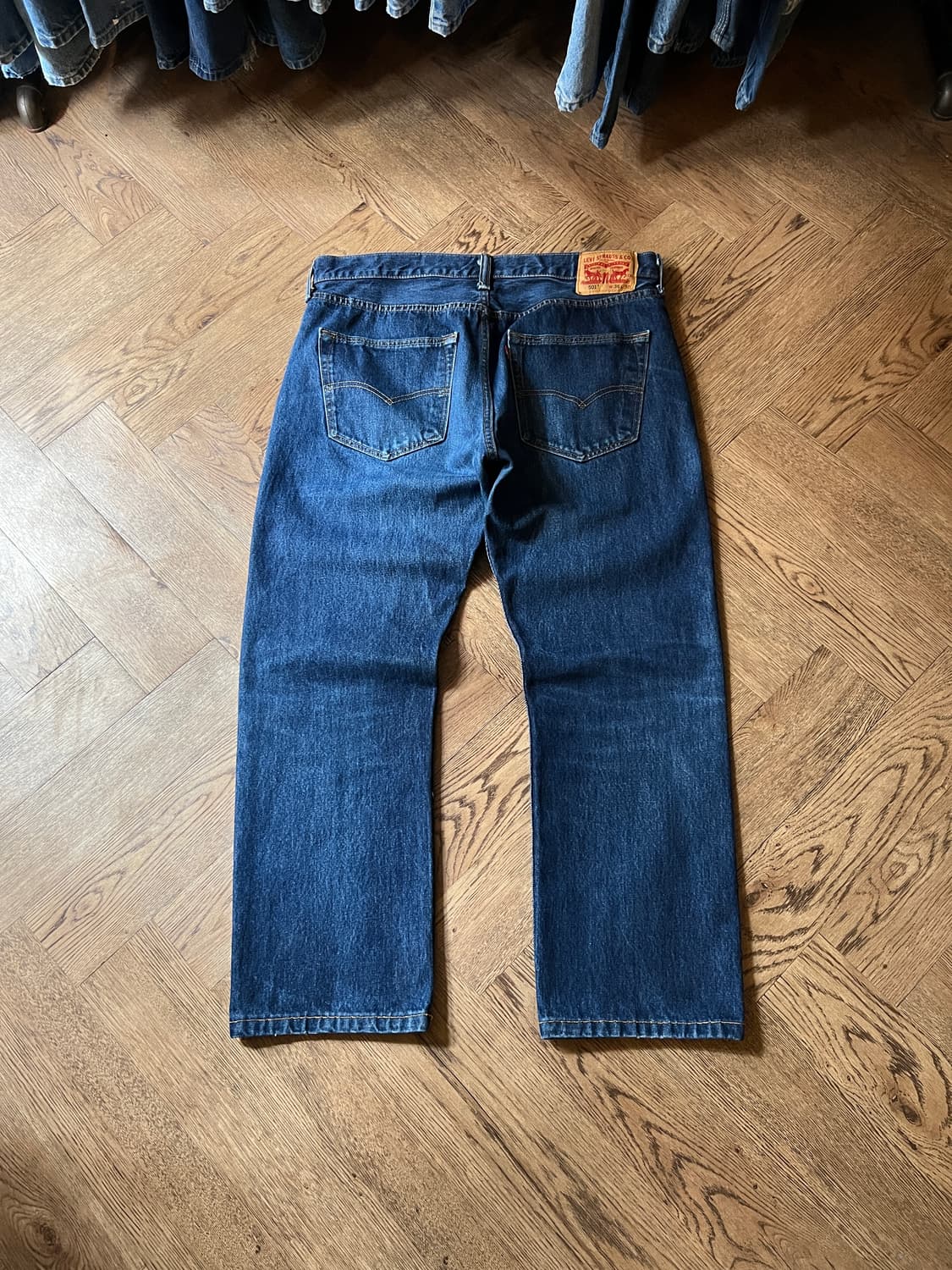 [36]리바이스 501 빈티지 워싱 스트레이트 데님 팬츠 상품이미지2