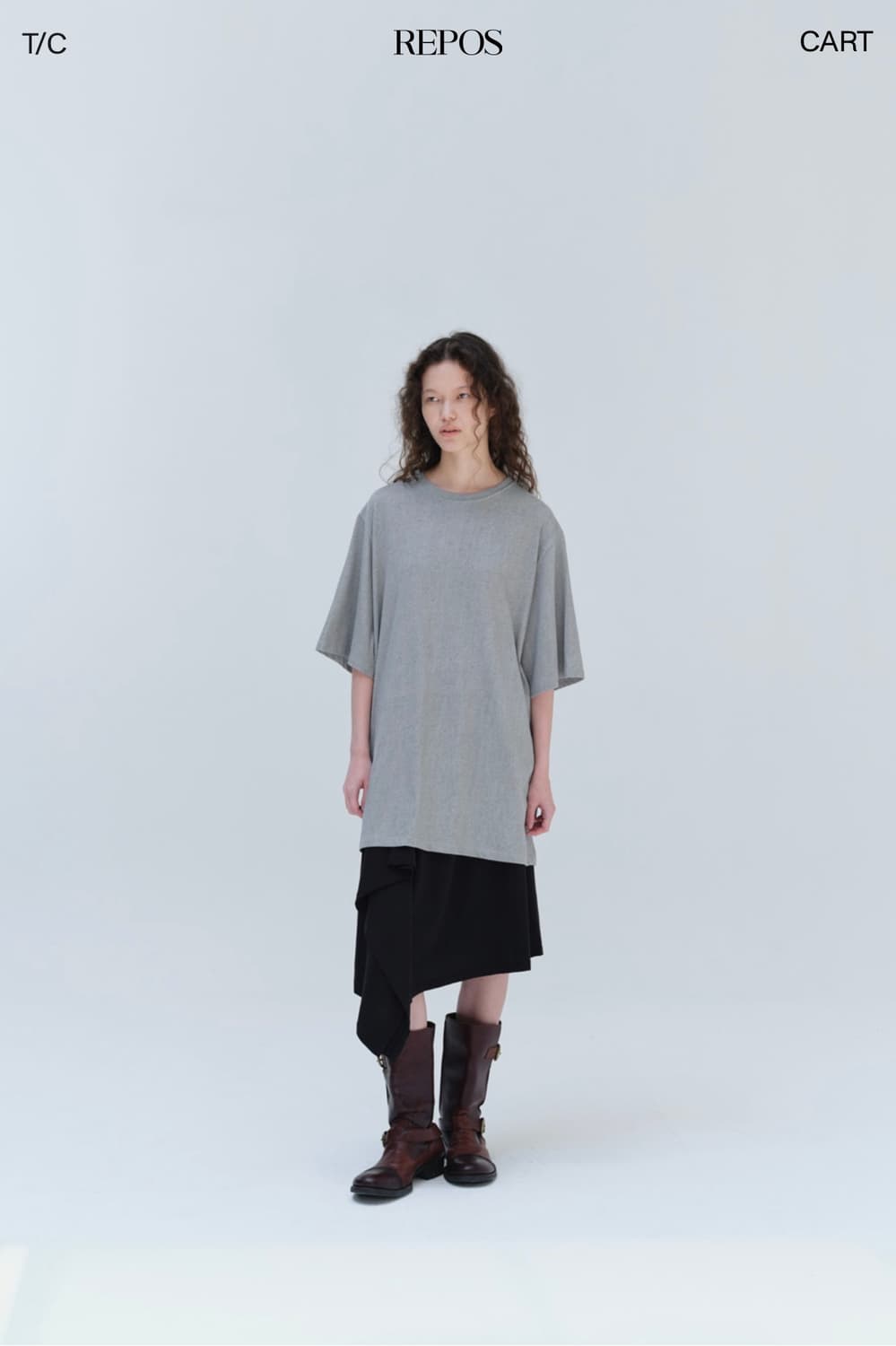 Repos RESORT PLAIN SKIRT (BLACK) 상품이미지4