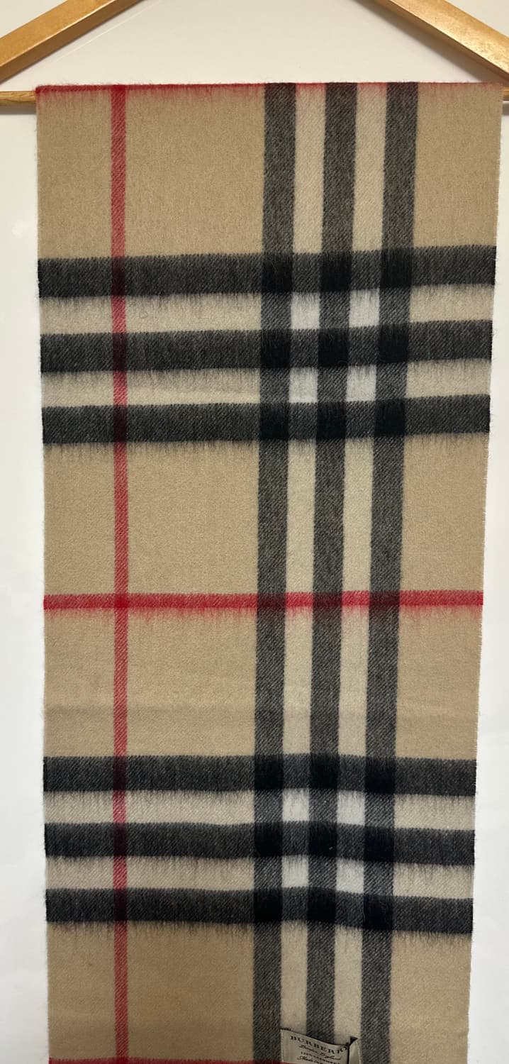 버버리 캐시미어 머플러 연베이지 남여공용 상품이미지4
