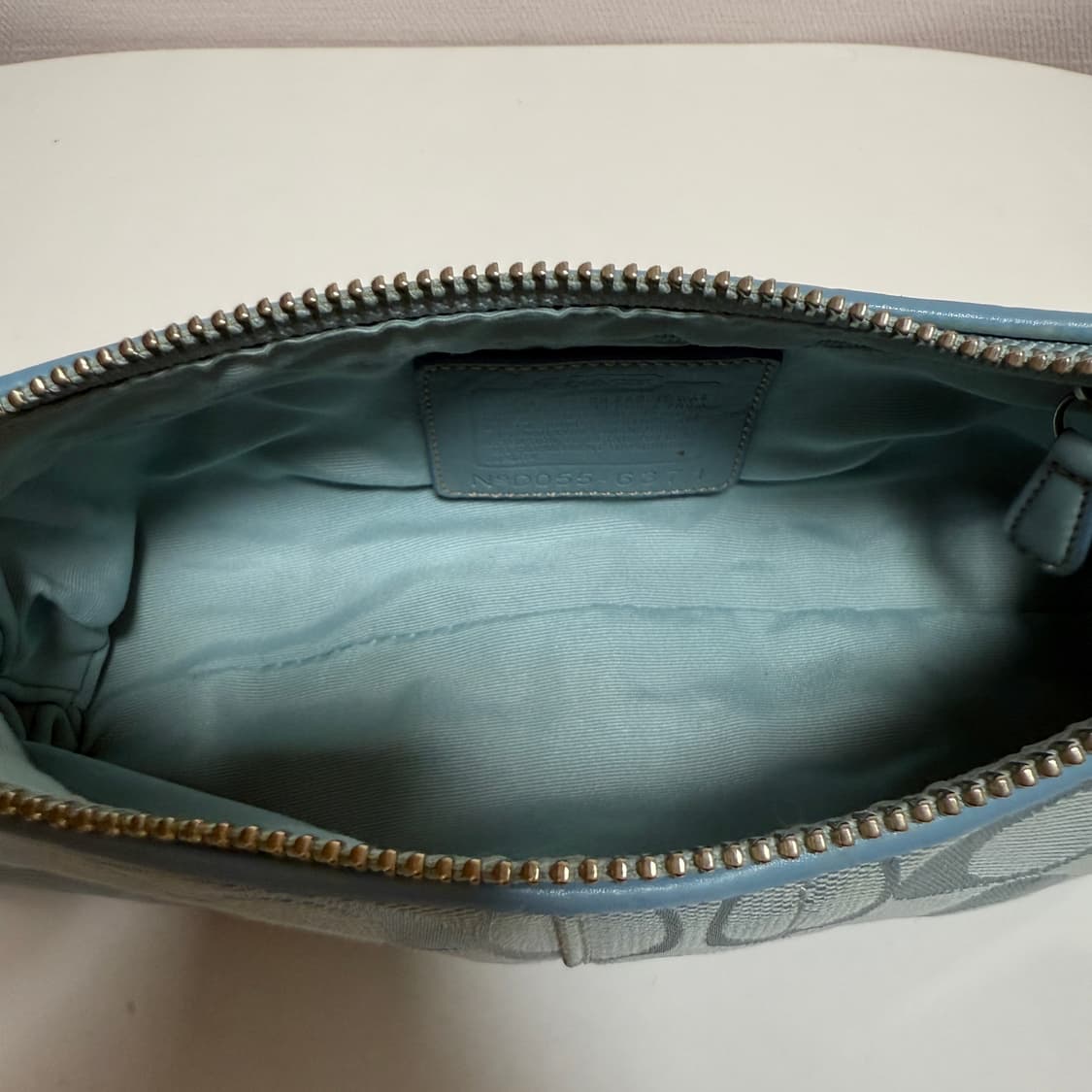 희귀⚡️ y2k 코치 바게트 백 - 베이비 블루 상품이미지6