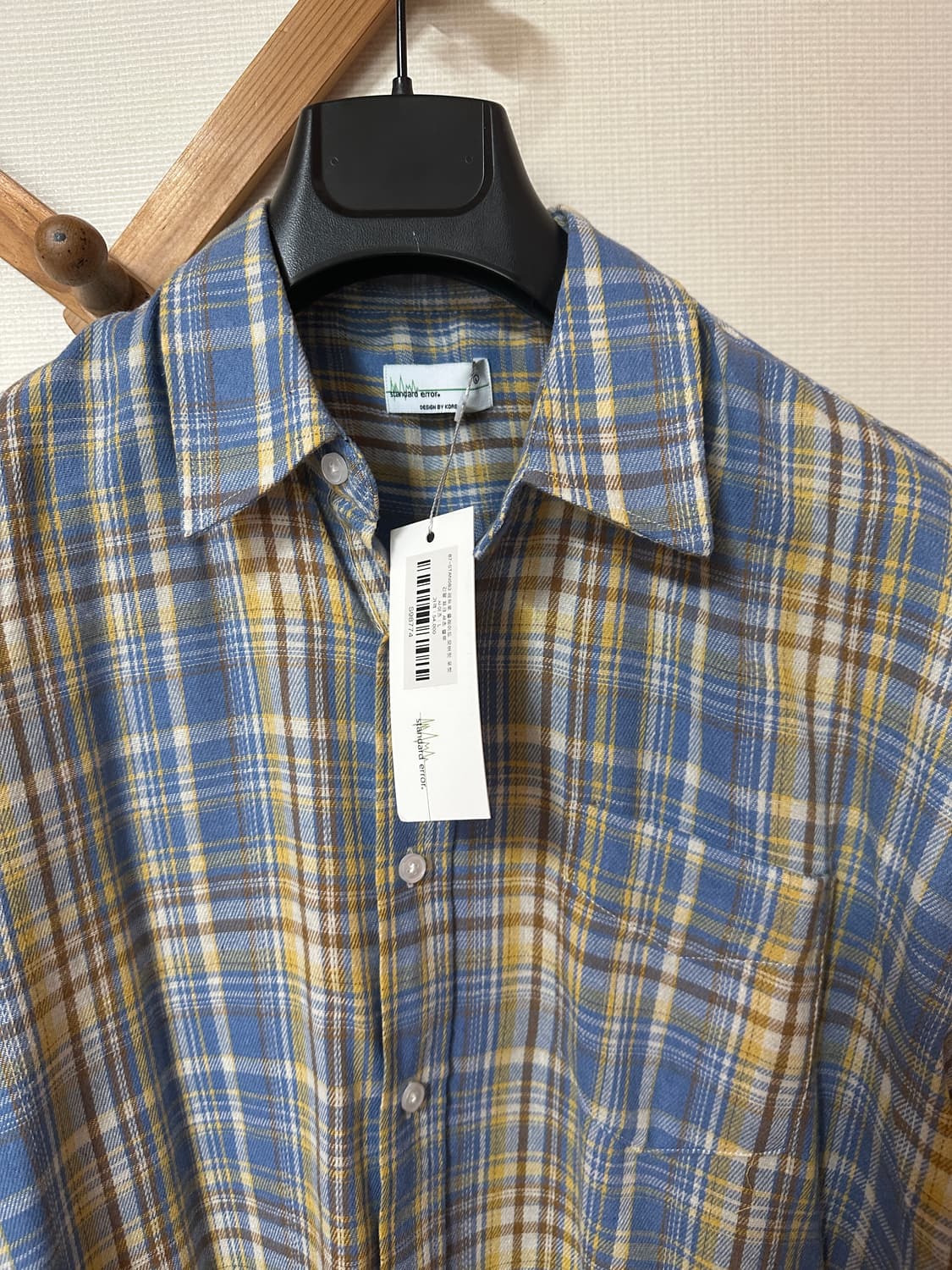 스탠다드에러 셔츠 블루 L사이즈 새제품 상품이미지2