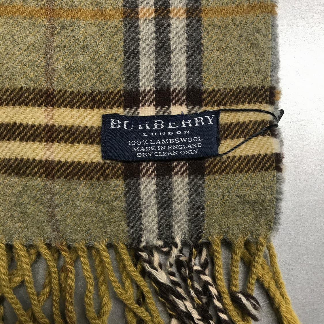 버버리 정품 램스울 머플러 카키 상품이미지4