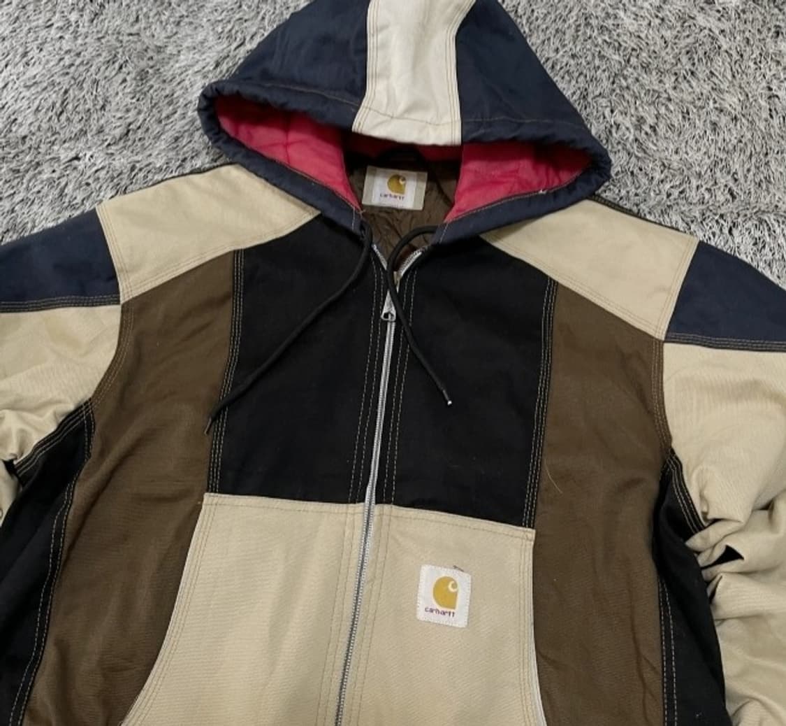 칼하트 컬러블록 후드 자켓 105/XL 상품이미지2