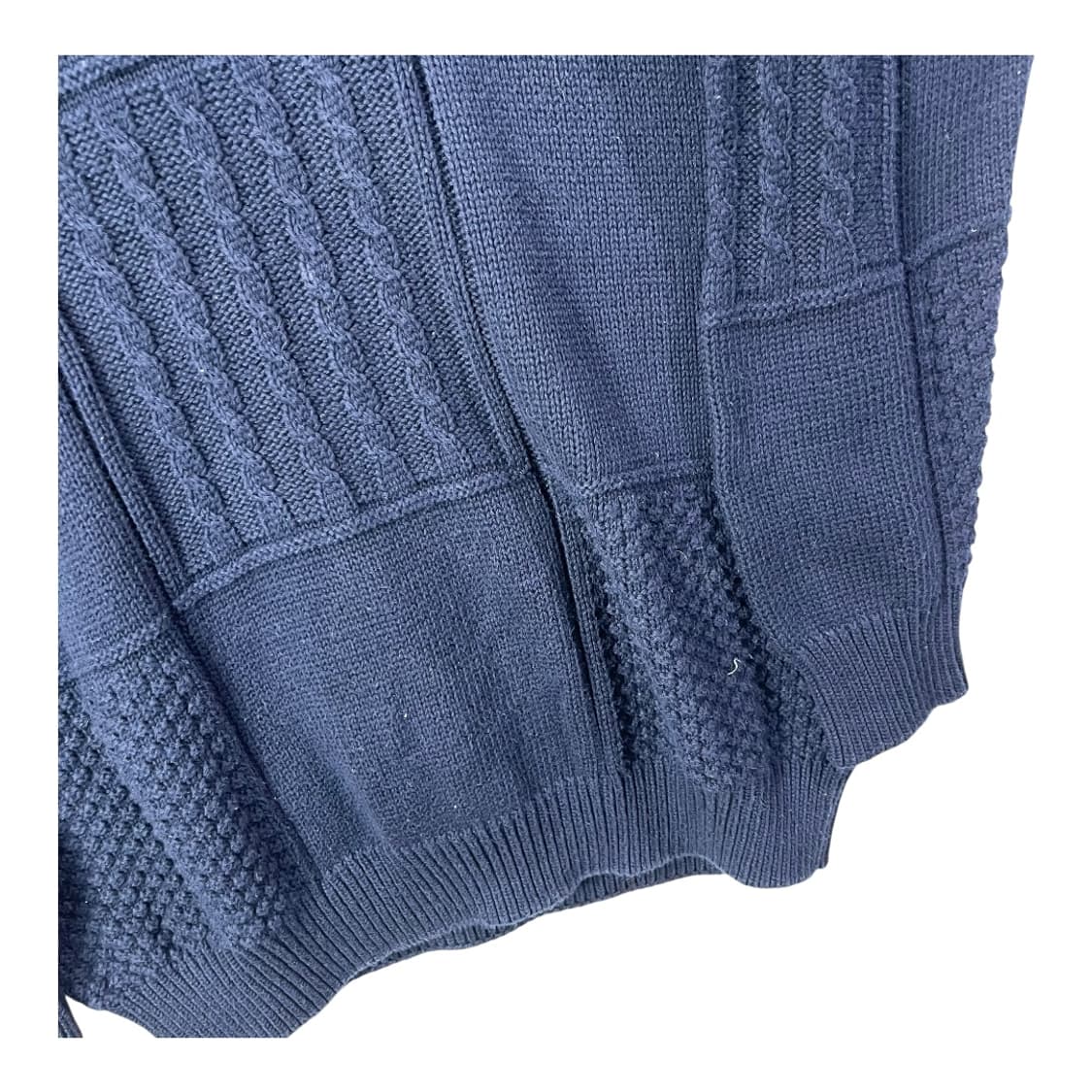 [Burberry] 90's 버버리 크레스트 엠브로이드 케이블 니트 상품이미지4