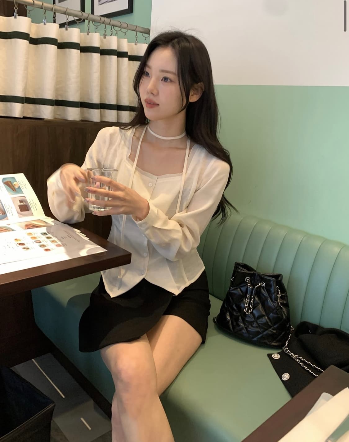 메리온 오간자 블라우스 상품이미지1