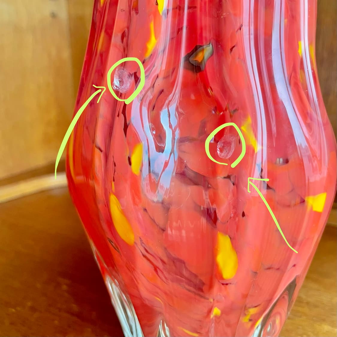 [70’s Vintage] 빈티지 블로운 글라스 유리 화병 상품이미지8