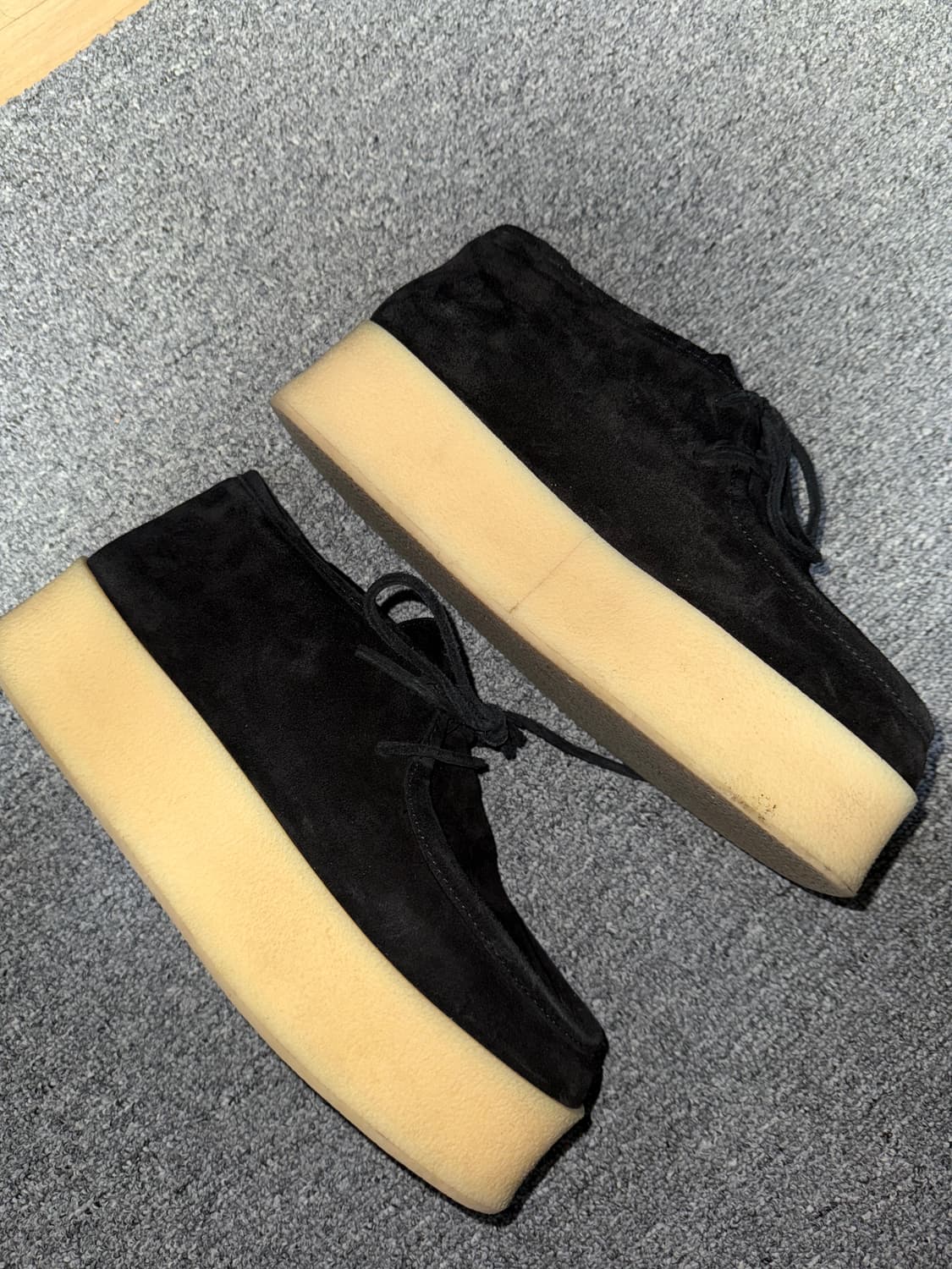 [40] 로에베 웨지 레이스업 블랙 상품이미지2