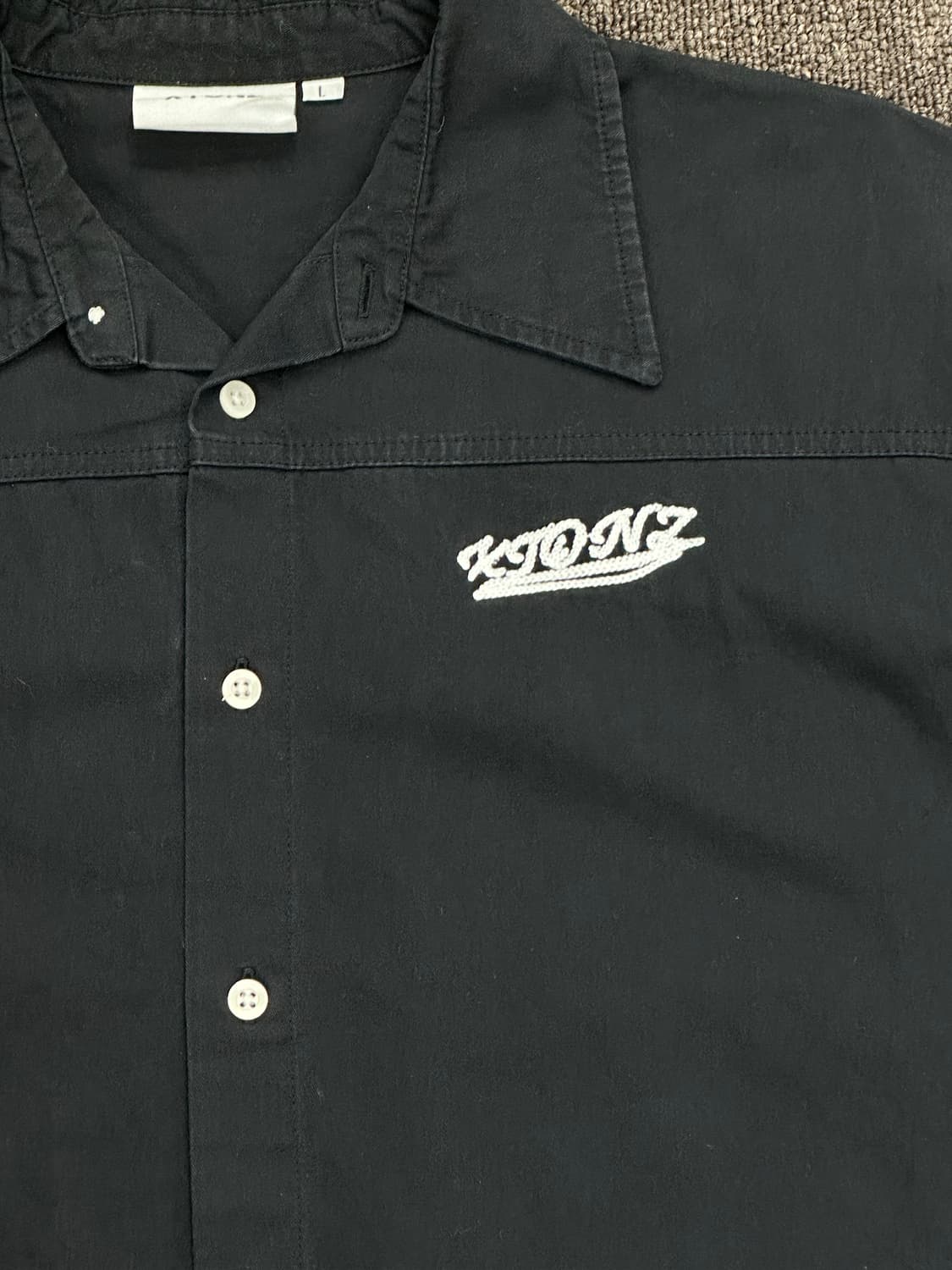 L)엑스톤즈 XTS030 스켈레톤 볼링 셔츠 상품이미지3