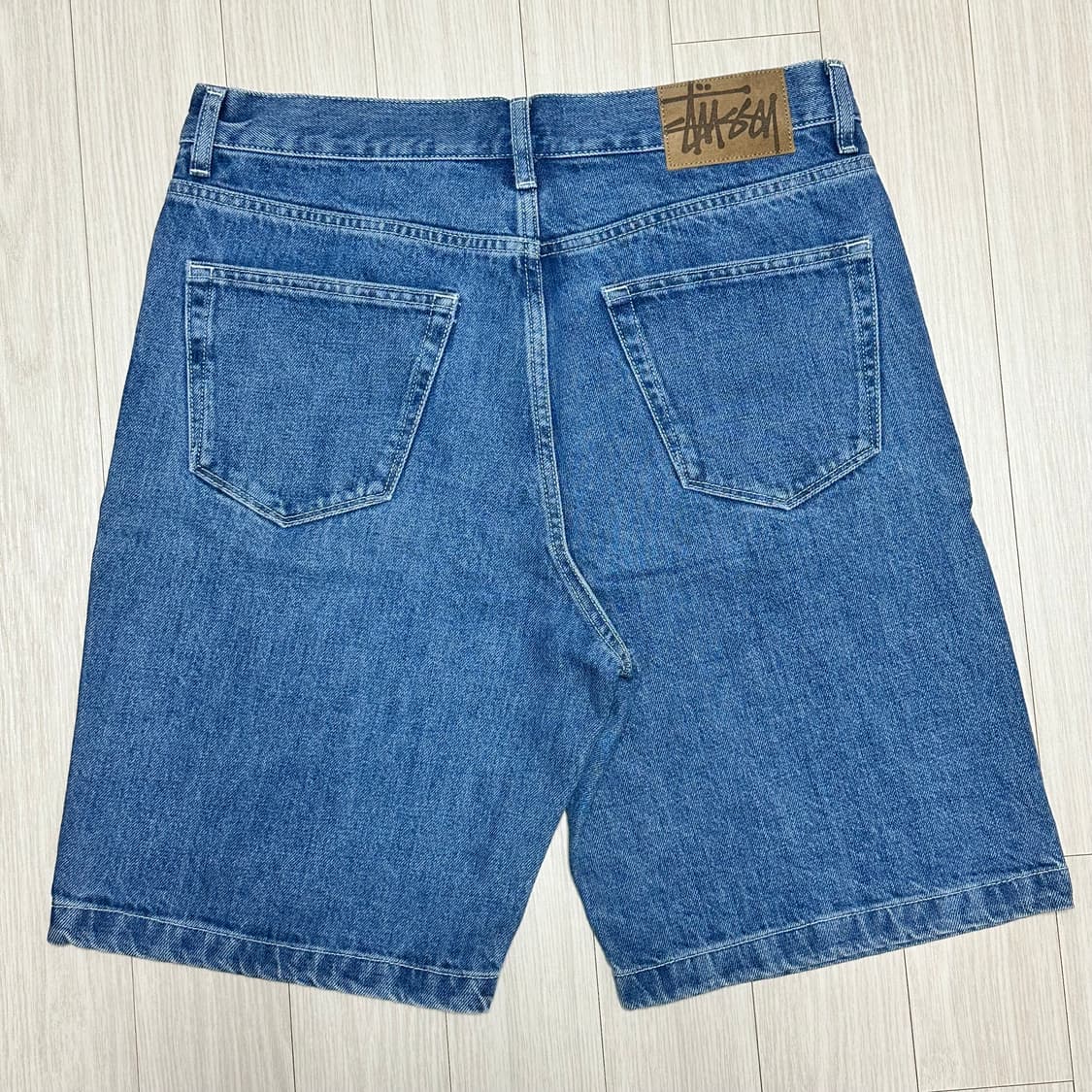 stussy denim big ol' shorts blue 상품이미지2