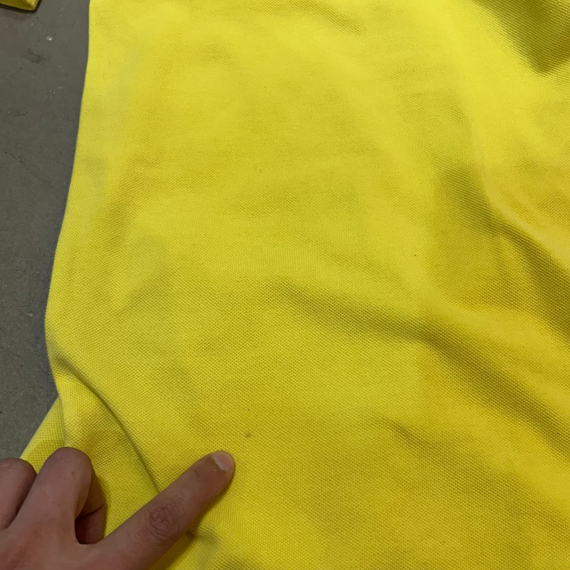 M 베이프 옐로우 카라 반팔티 상품이미지8