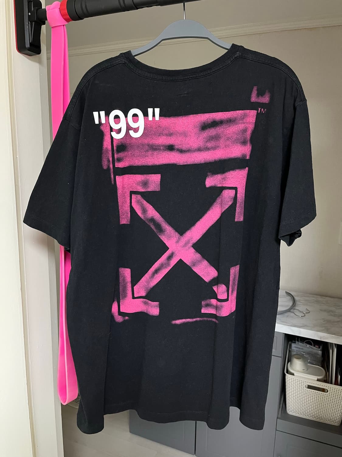 오프화이트 / 반팔 / 블랙 / S 상품이미지2