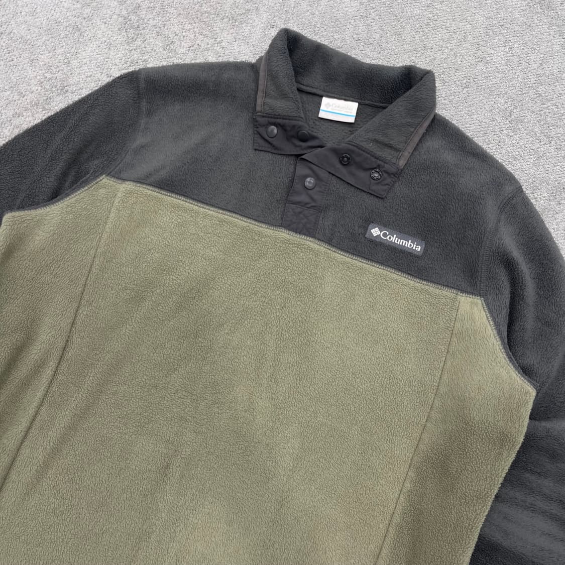 L 컬럼비아 플리스 스냅 투톤 풀오버 상품이미지2