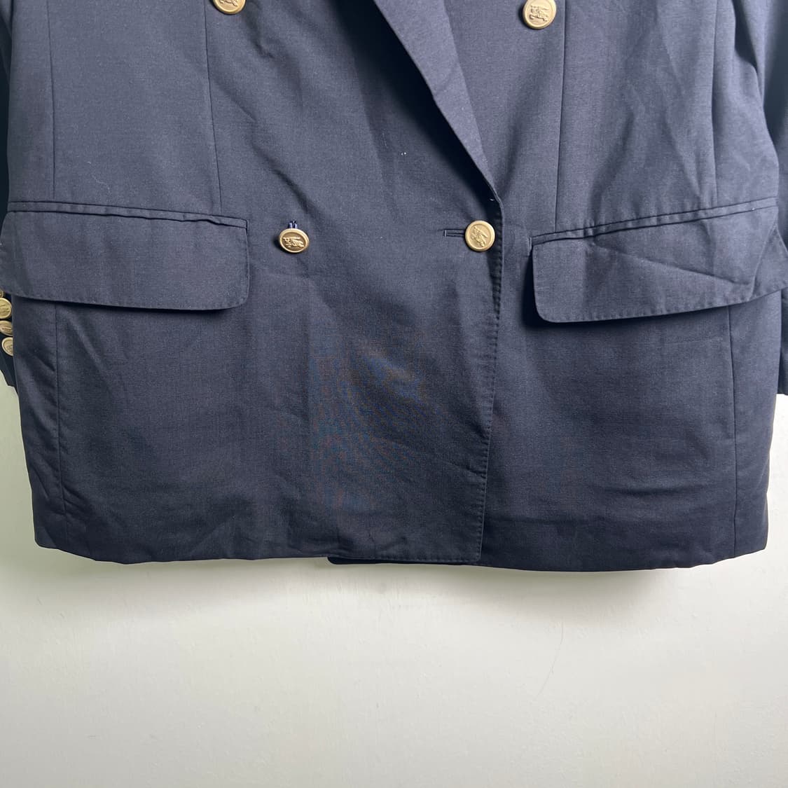 버버리 빈티지 네이비 더블 브레스티드 금장 블레이저 상품이미지6