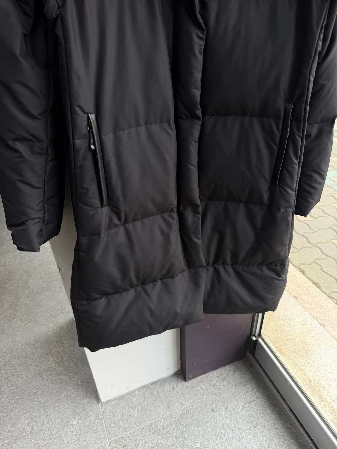 66/ 버버리 체크안감 베이직 롱패딩 상품이미지4