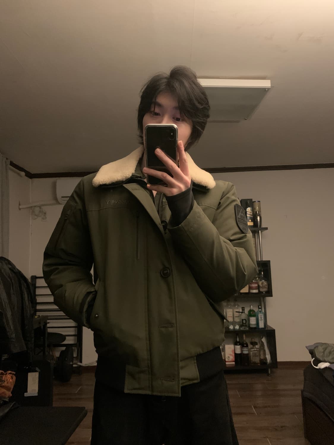 [도깨비 이동욱 착용] 디스커버리 밀리터리 항공 점퍼 B-15 자켓 패딩 상품이미지4