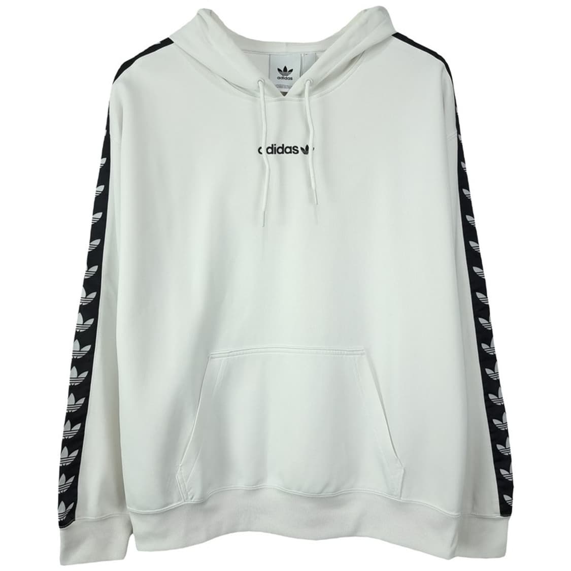 [아디다스] 사이드 라인 로고 오버핏 후드티 화이트 M19749 상품이미지2