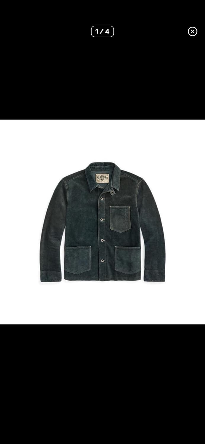 RRL 인디고 러프아웃 스웨이드 자켓 M 상품이미지1