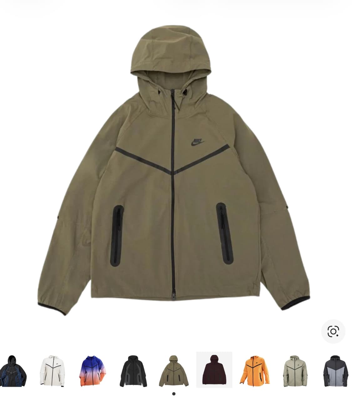 나이키 테크 윈드러너 우븐 풀 집 자켓 미디움 올리브 블랙 M 세트 상품이미지1