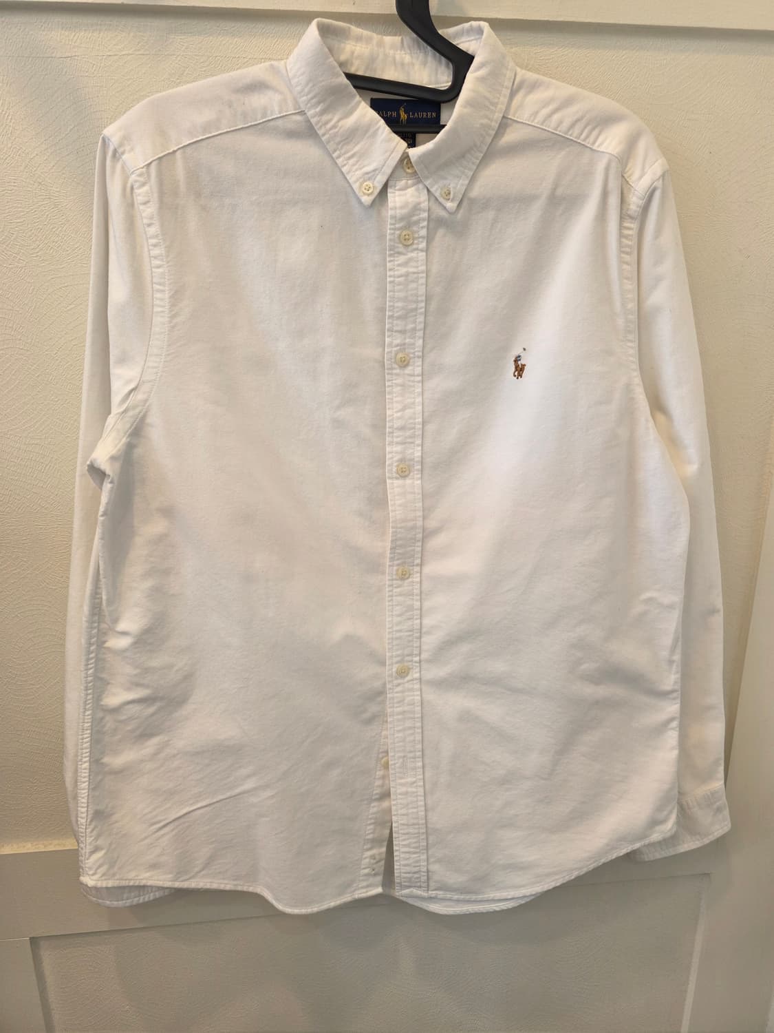 폴로 랄프로렌 화이트 버튼다운 일자셔츠 상품이미지2