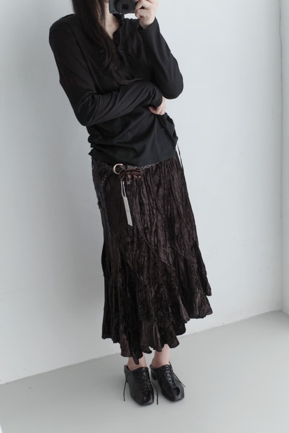 ruffle shirring T  상품이미지5