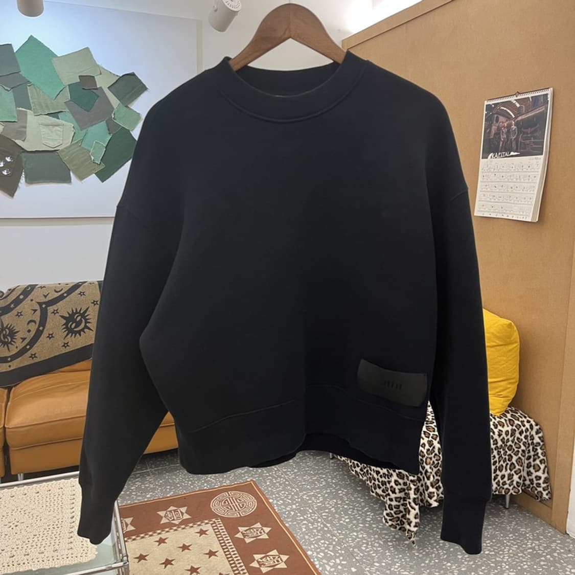 아미 블랙라벨 모던시크 캐주얼 약기모 맨투맨 105 C09911 상품이미지3