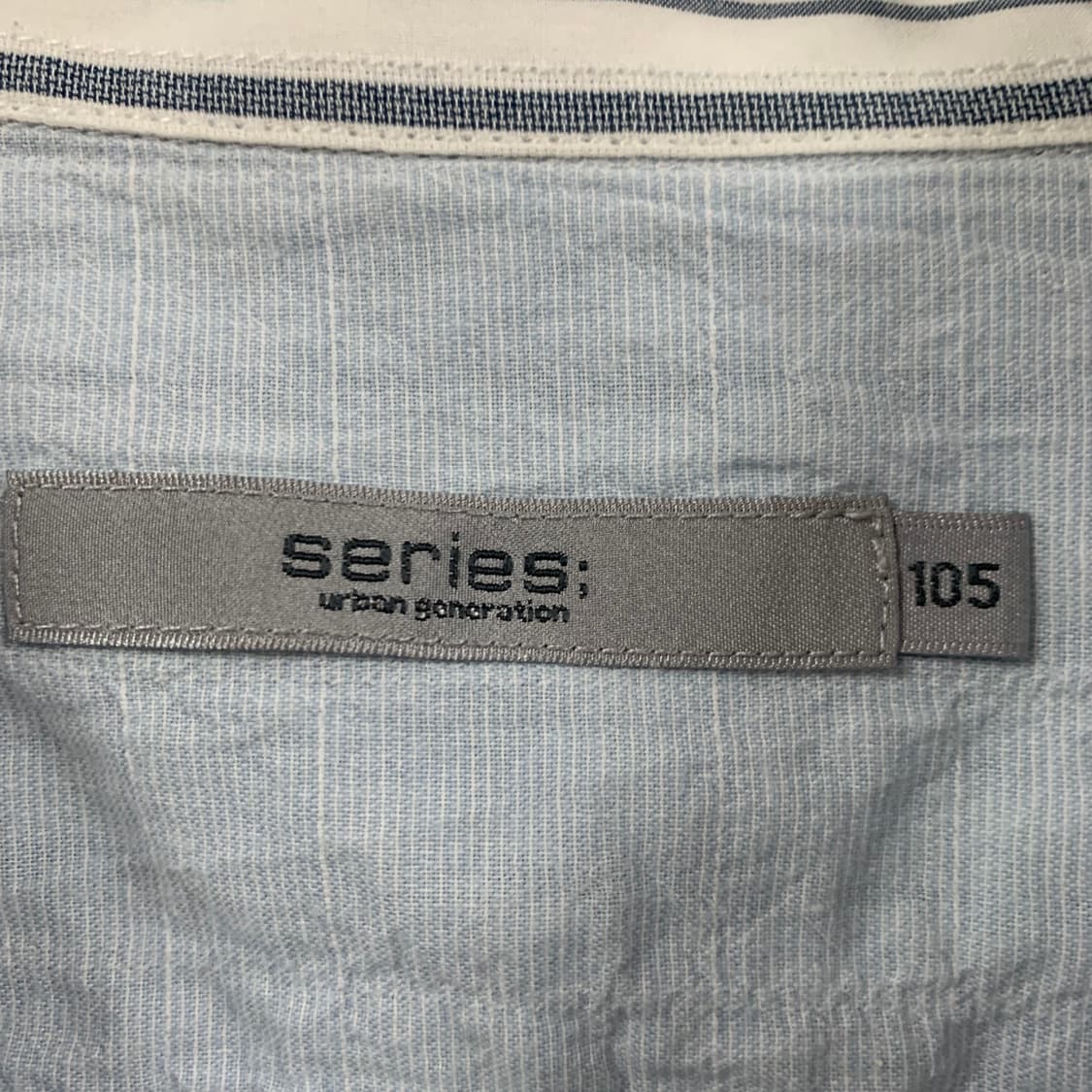 XL 코오롱 시리즈 핀스트라이프 포켓 셔츠  상품이미지5