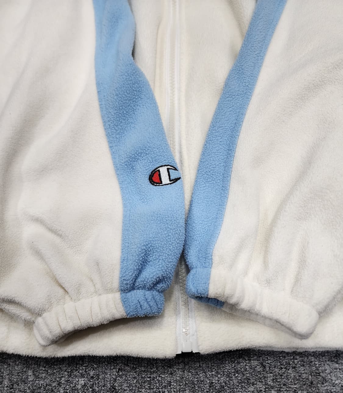 챔피온 배색 플리스 후드집업 후리스 L 상품이미지5