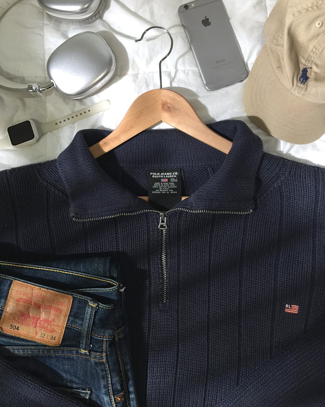 (MAN) 폴로랄프로렌 니트반집업 XXL 상품이미지1