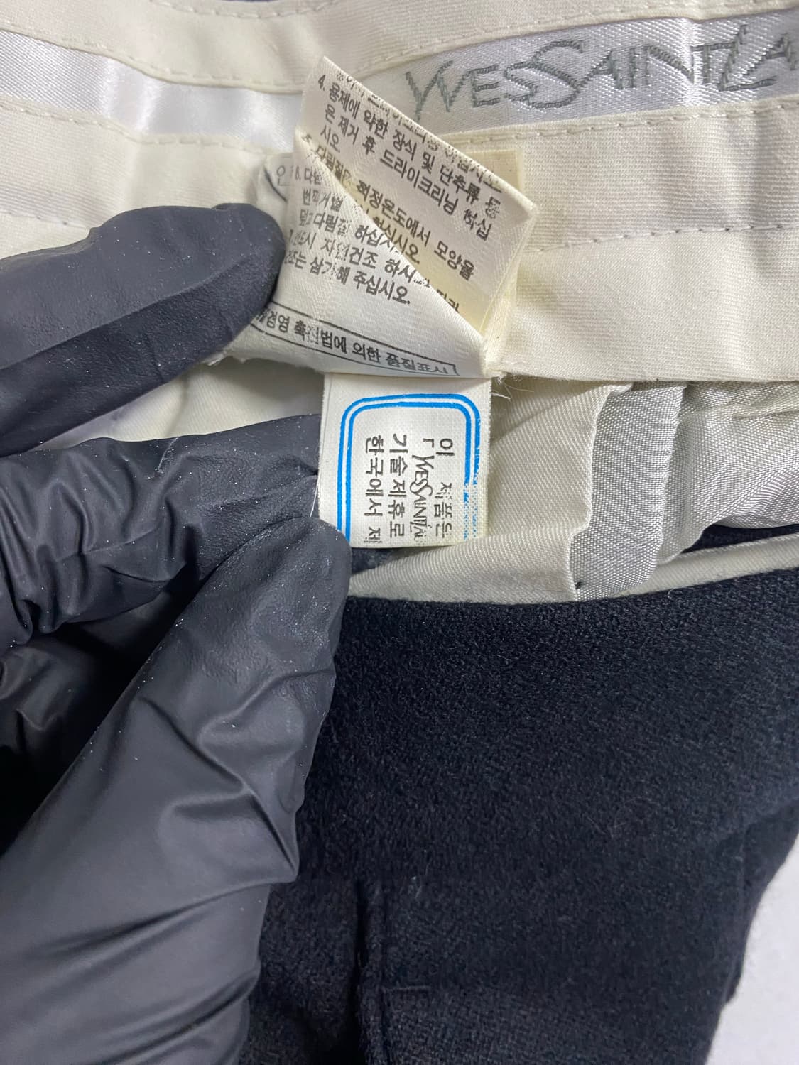 입생로랑 YSL 투턱 울 슬랙스 트라우저 <637> 상품이미지8