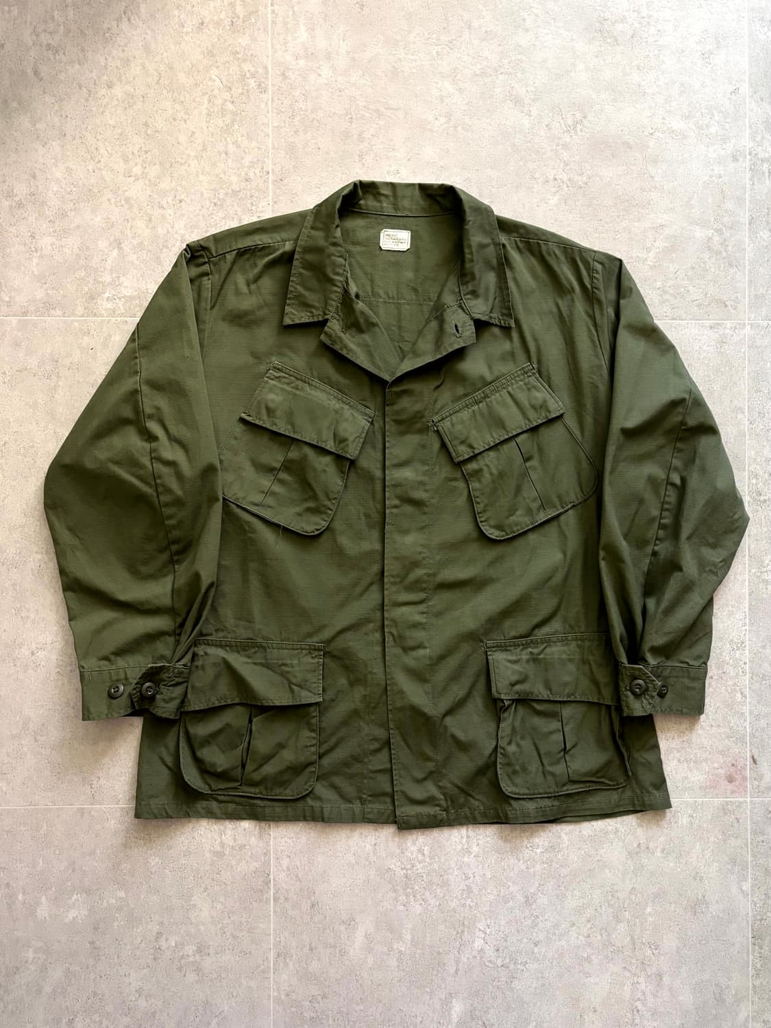70's 미군 오리지널 정글 퍼티그 자켓 L-S 데드스탁 상품이미지1