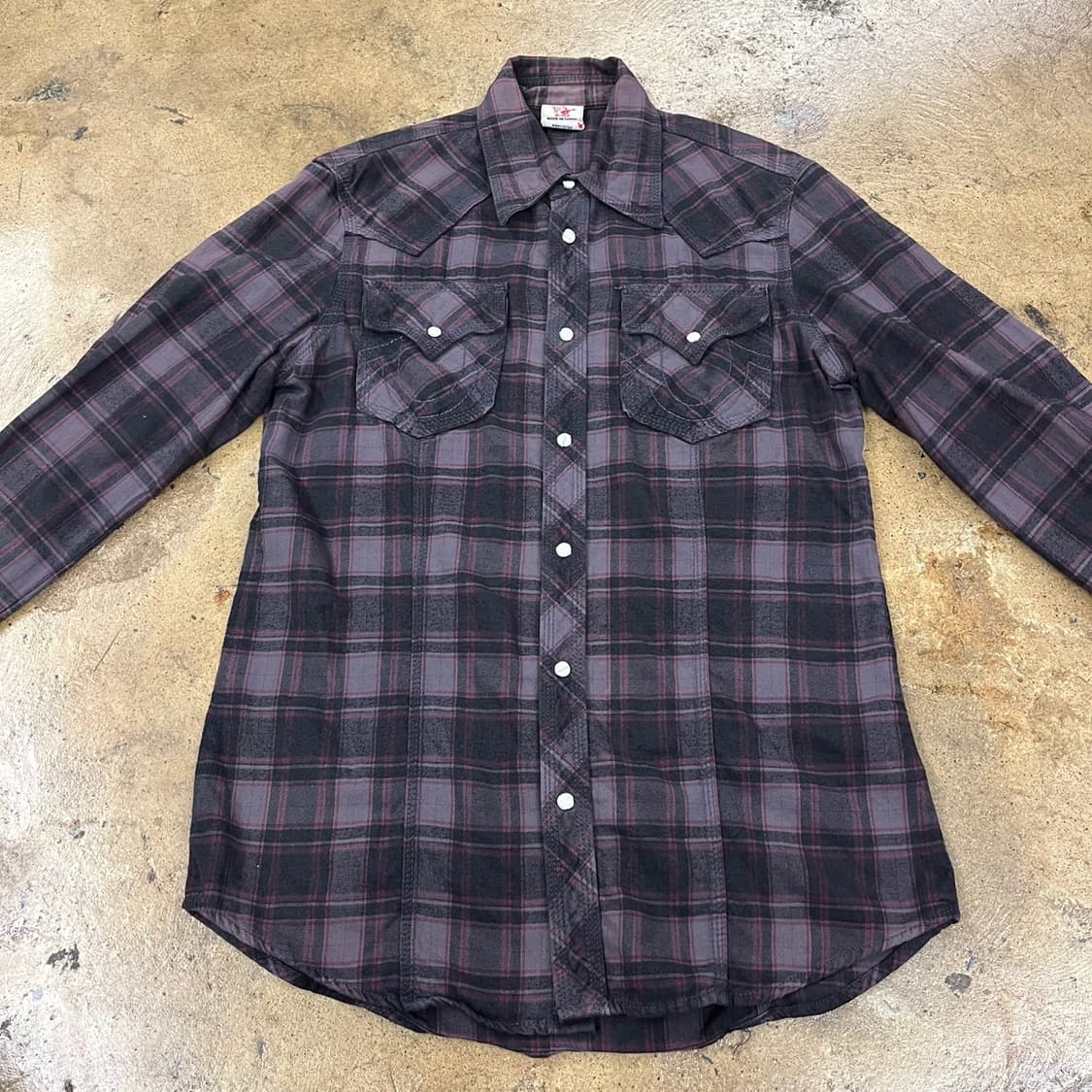[정품/S] 트루릴리젼 웨스턴 체크 셔츠 남방 b15 상품이미지3