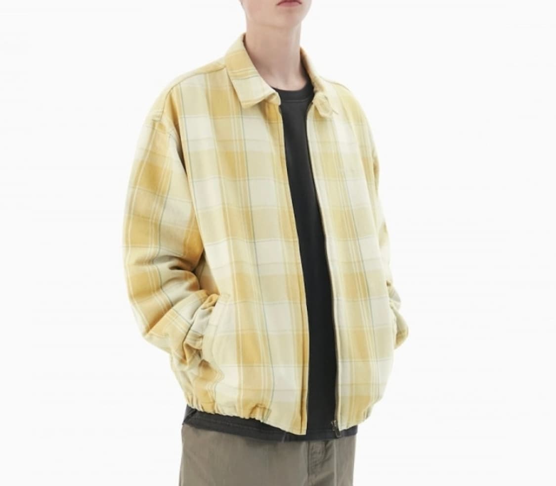 디스이즈네버댓 빅 격자 플란넬 블루종 자켓  상품이미지1