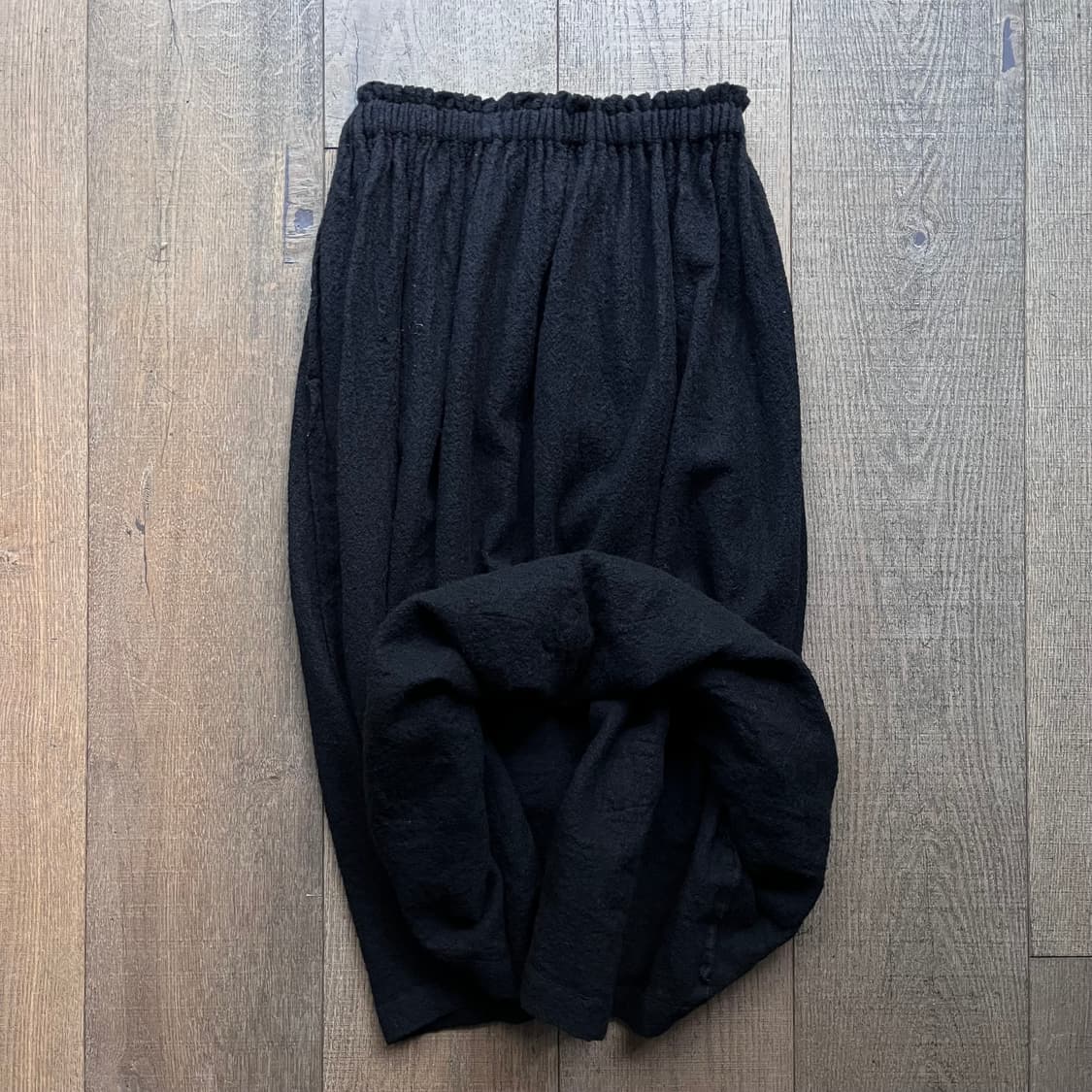 Fulling Wool Ribbon Cubic Skirt 상품이미지6