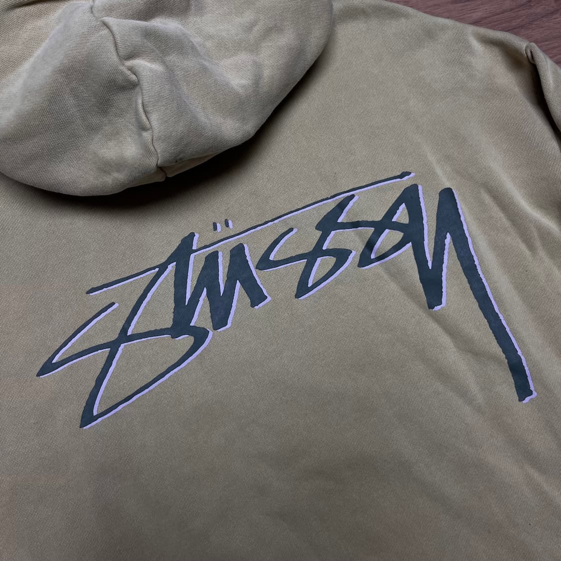 105 스투시 쉐도우 스크립트 피그먼트 후드티 상품이미지7