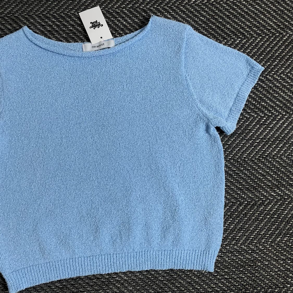 빈티지 우먼스 크롭 부클레 니트o 2882 상품이미지2