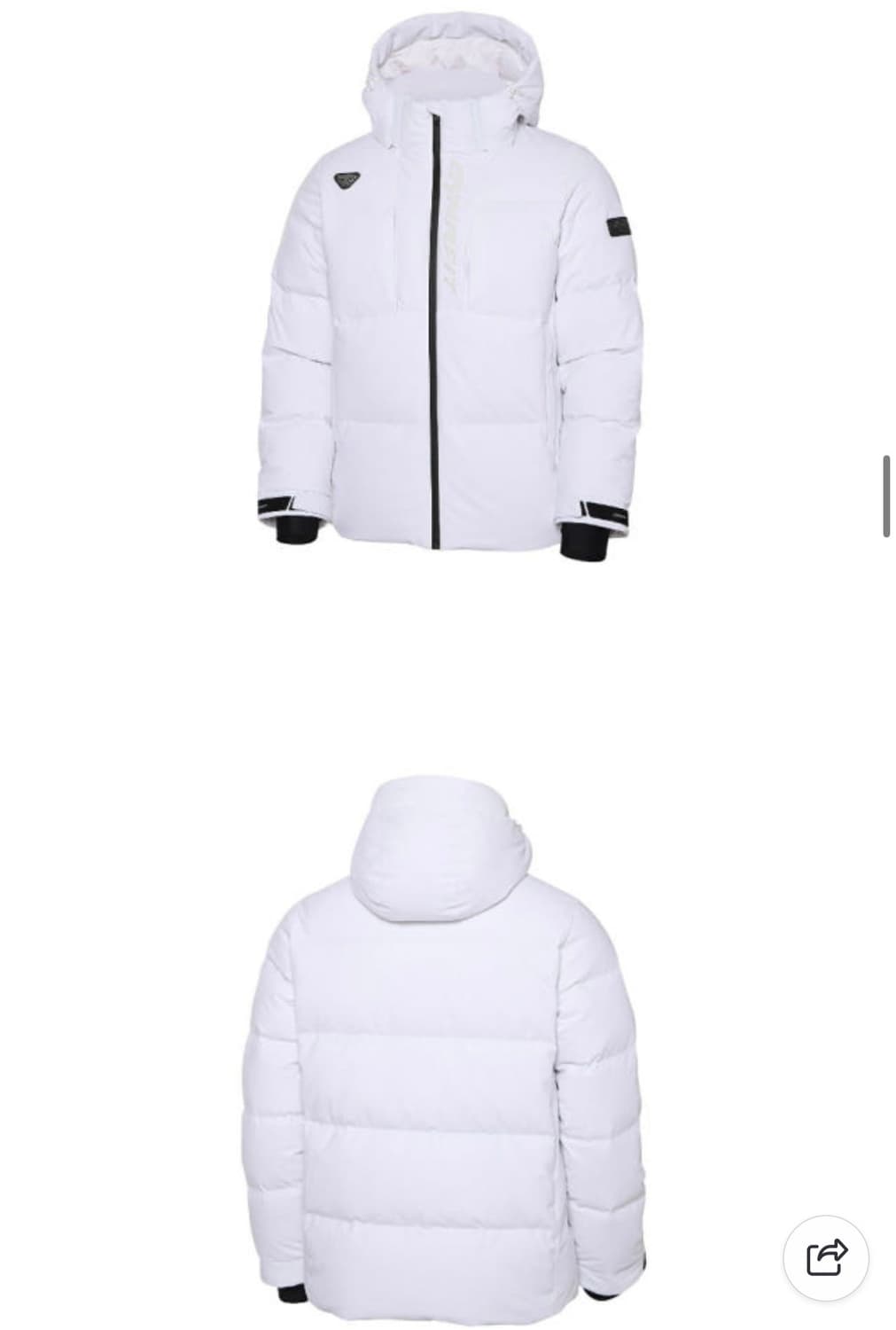 다이나핏 카본테크 구스 미들 다운 XL (블랙) 상품이미지4