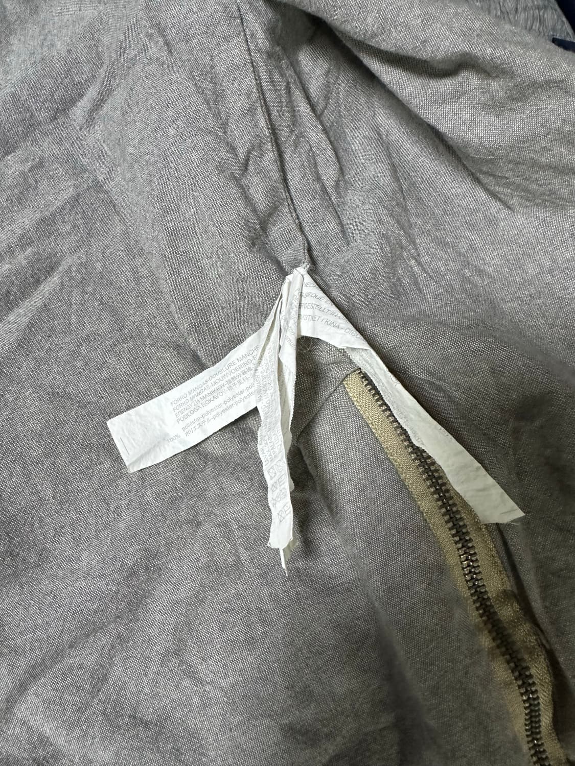 자라 베이지색 봄버 자켓 상품이미지5