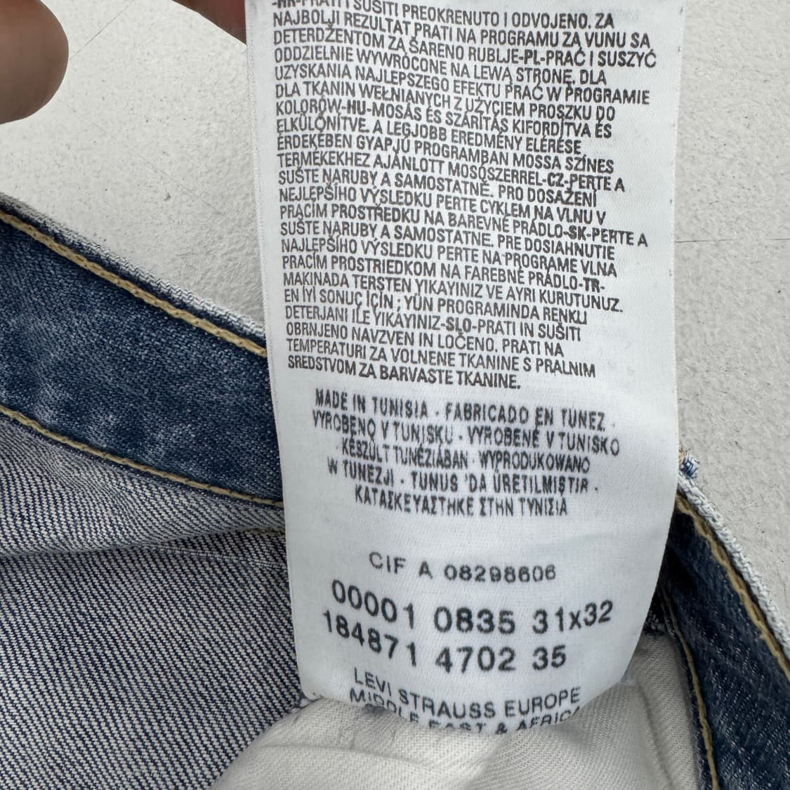 리바이스 엔진 엔지니어드 워싱 데님팬츠 상품이미지9