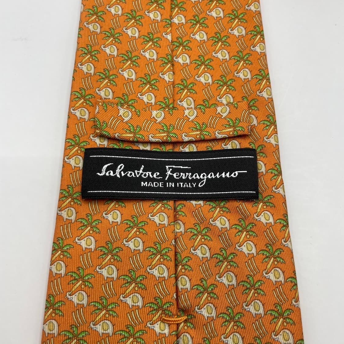 91) (Ferragamo) 살바토레페레가모 패턴 넥타이 상품이미지5
