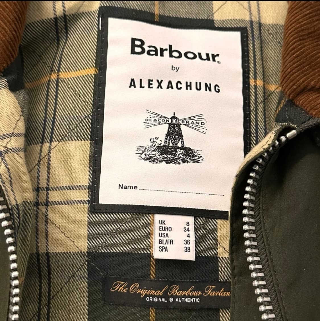 바버 알렉사청 콜라보 오버핏 왁스 자켓 (한정판) 상품이미지3