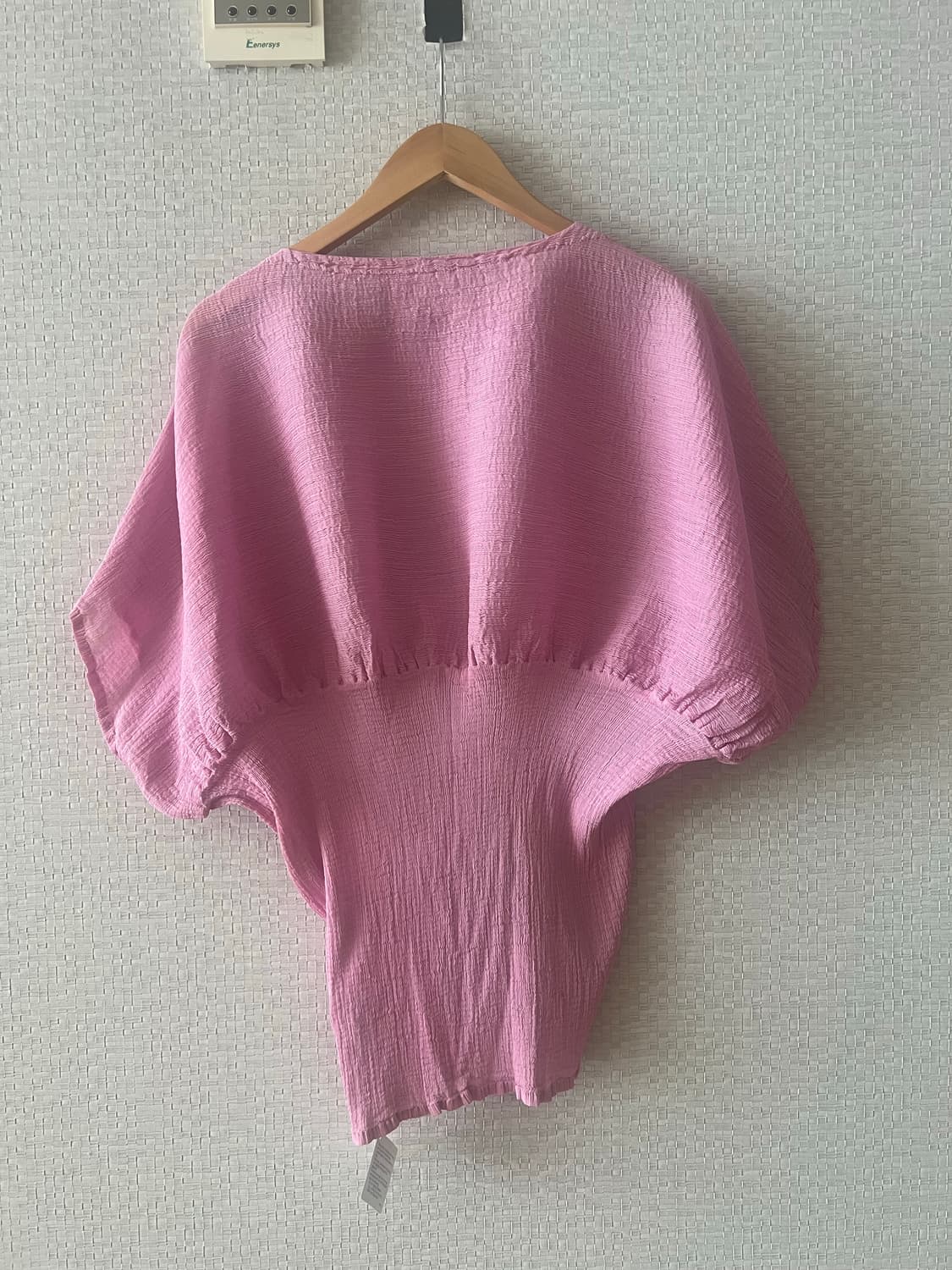 이세이미야케 me 페탈 시스루 크레페 탑 핑크 상품이미지3