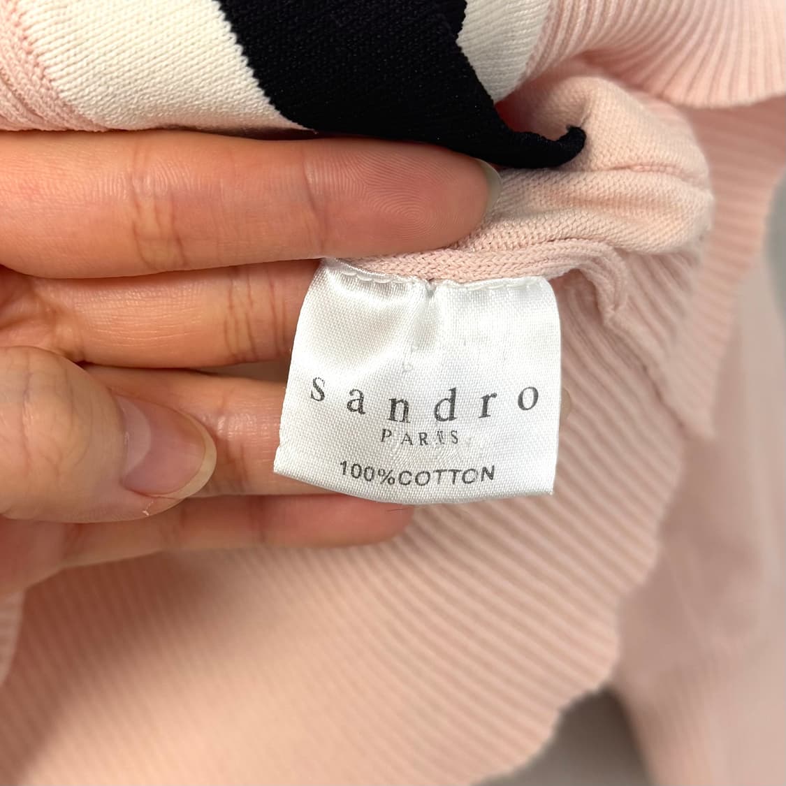 산드로 진주 핑크 가디건 상품이미지5