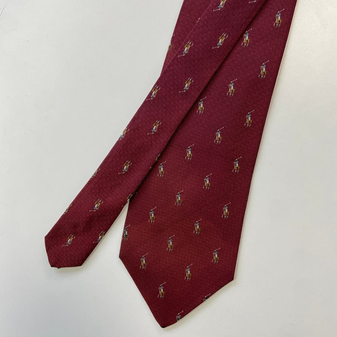 폴로 랄프로렌(POLO) 모노그램 명품 정품 넥타이 상품이미지3