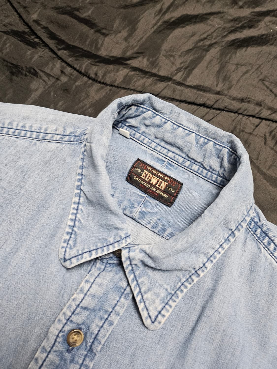 Edwin 연청 데님 셔츠 L 상품이미지6