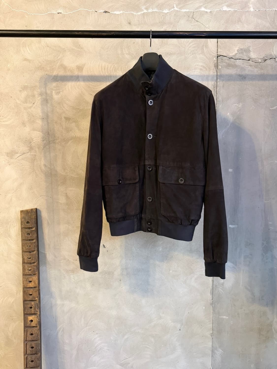 FUSARO ANTONIO 스웨이드 레더 해팅턴 자켓 100 상품이미지10